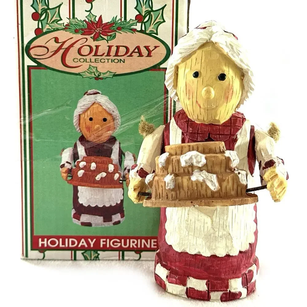 World Bazaars Holiday Collection Figurines Set of 3 – Snowman, Mrs Claus & Angel